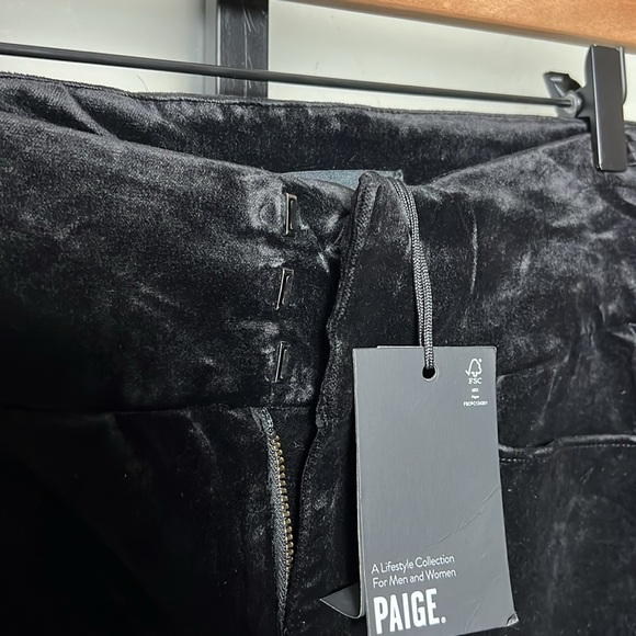 NWT Paige Claudine Flared Velvet Pants Size 25 - Picture 5 of 12